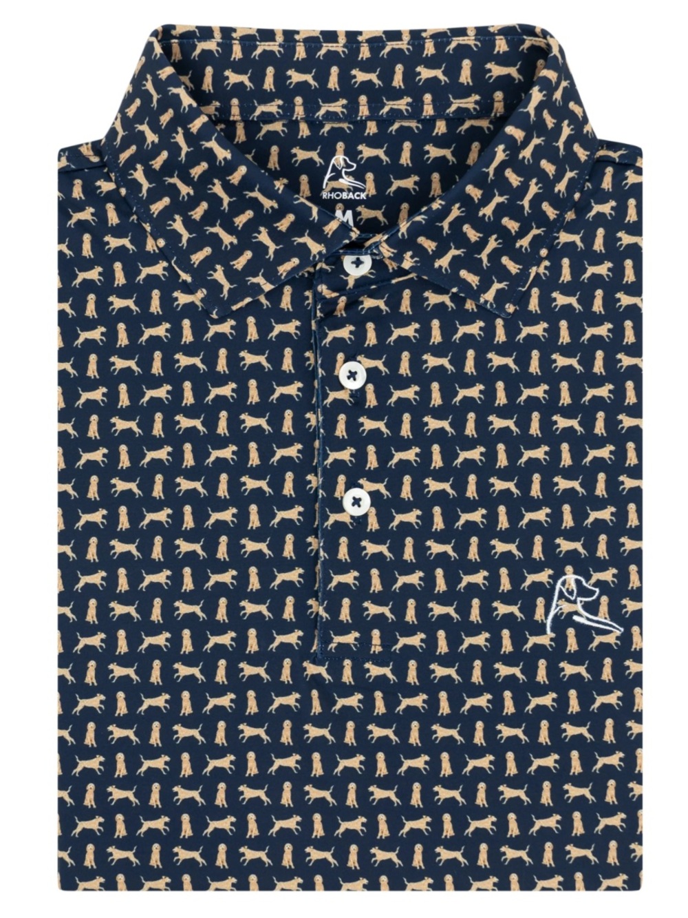 Men’s Rhoback The Goldendoodle Short Sleeve Performance Polo Size XL